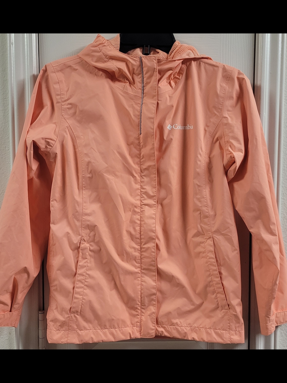 Columbia Lightweight Peach Rain Jacket